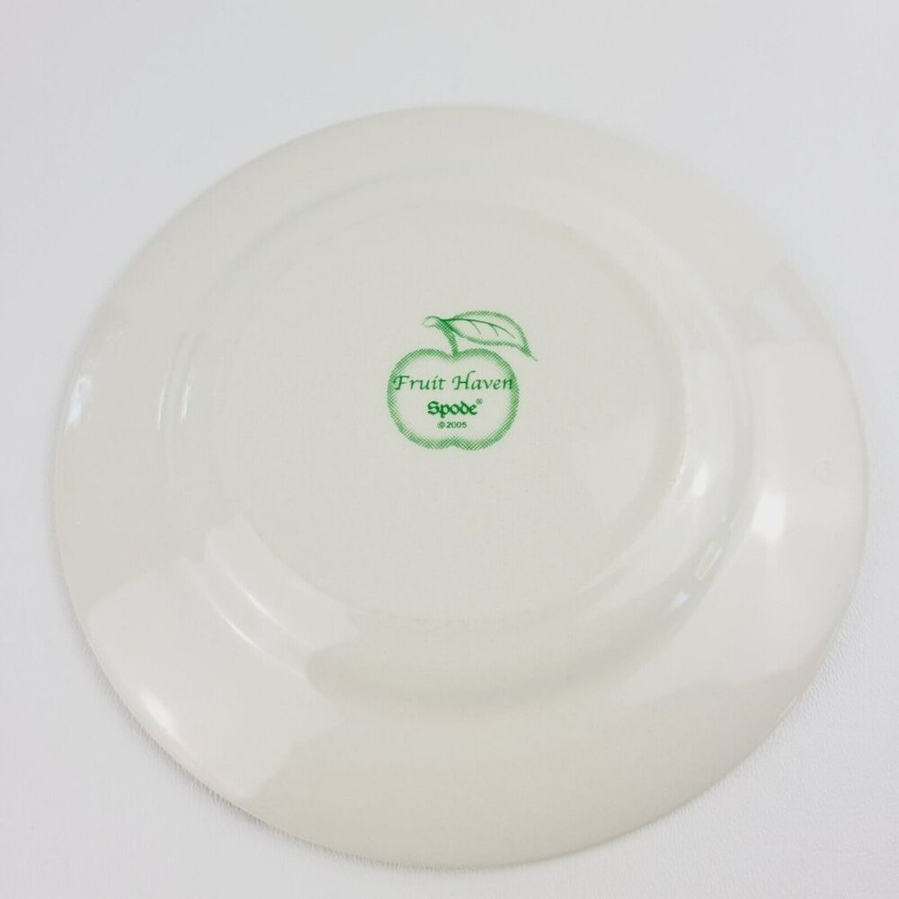 Spode Fruit Haven Salad Plate Butterfly Bee Fruit & Leaves, Fall Autumn Dishes - Picture 7 of 12